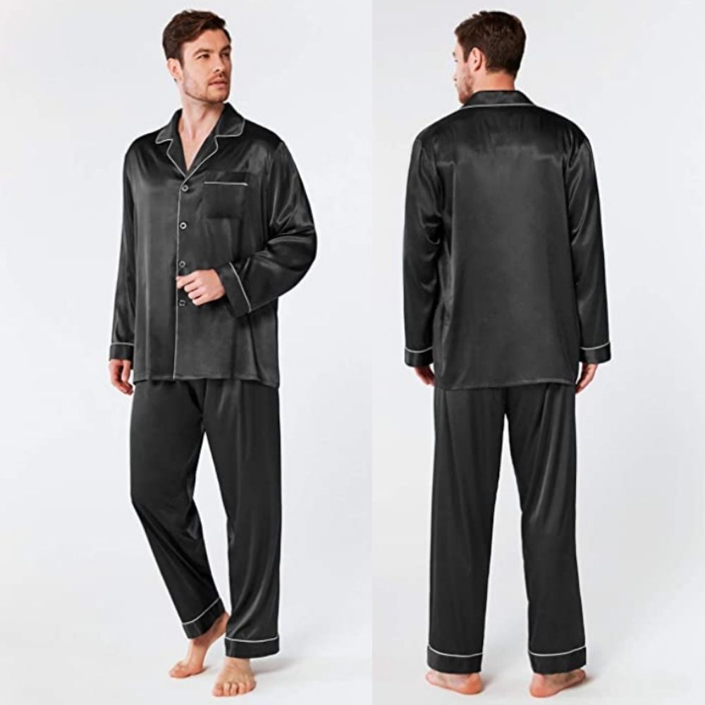 Silk Satin Pyjamas For Men: image 3