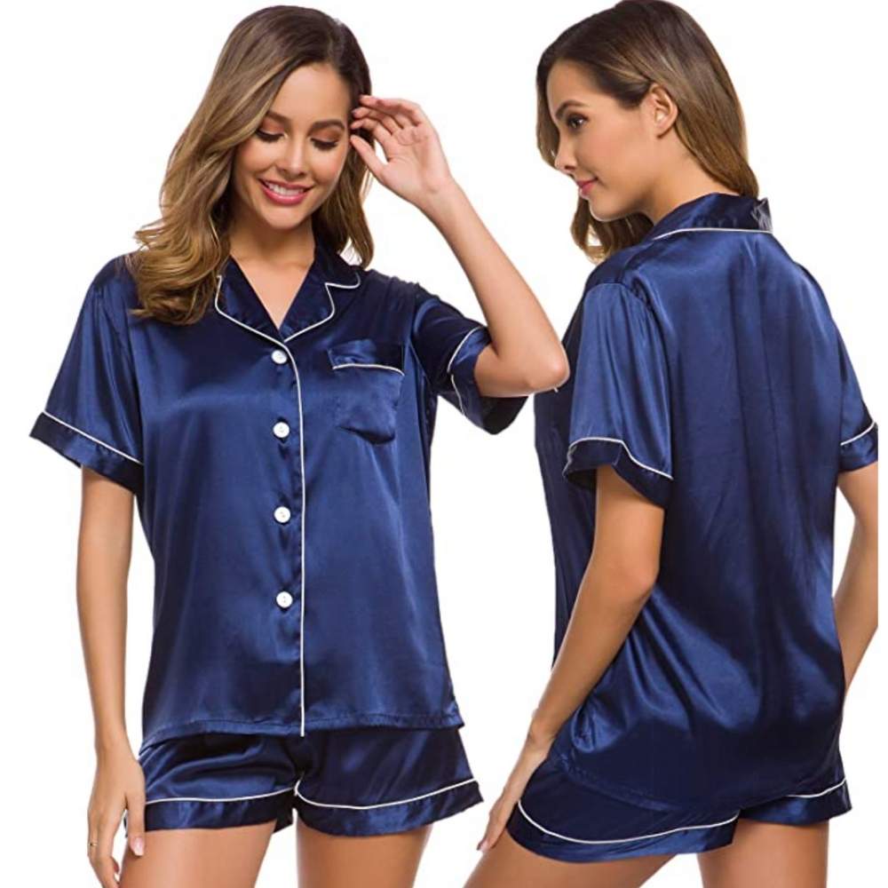 Womens Silk Satin Pyjamas: image 3