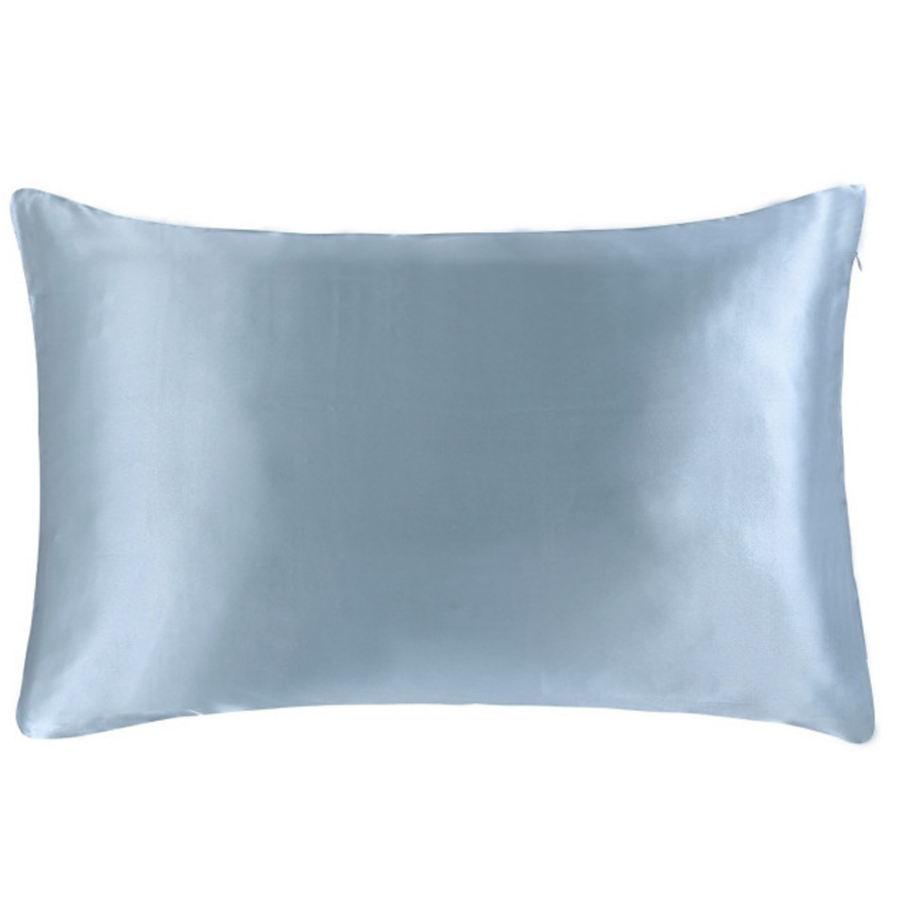 light-blue-silk-pillowcase light blue silk pillowcase
