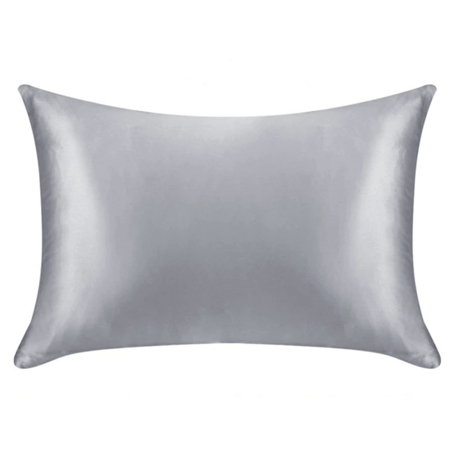 silver-silk-pillowcase silver silk pillowcase