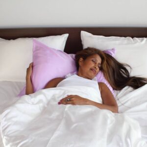 lavender mulberry silk pillowcase