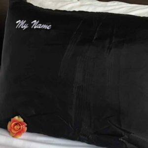 buy custom silk pillowcase with name embroidery online ireland