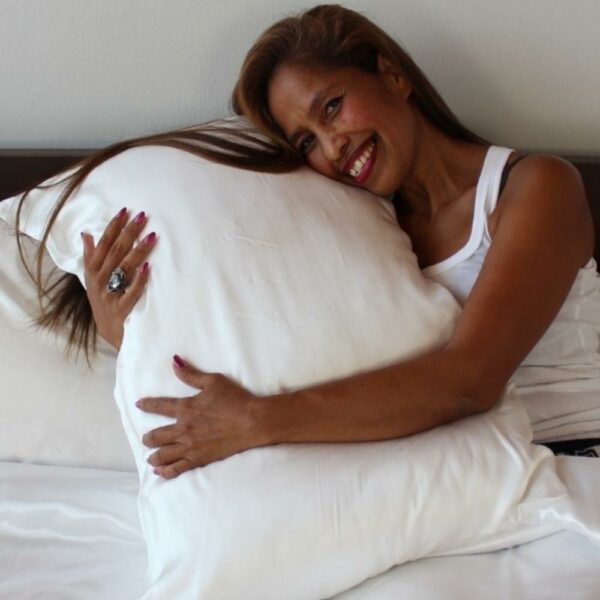 buy white silk pillowcase online ireland