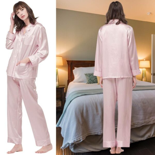 buy pink pure silk sleepwear 1